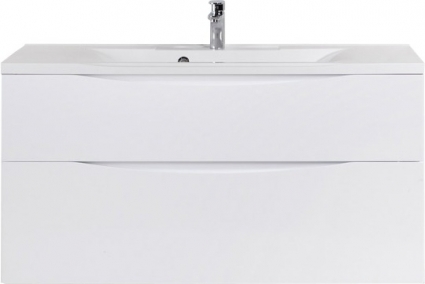 Тумба для комплекта BelBagno Marino H120 bianco lucido подвесная, с ящиками