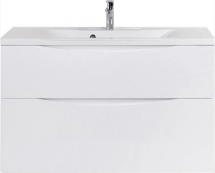 Тумба для комплекта BelBagno Marino H100 bianco lucido подвесная, с ящиками
