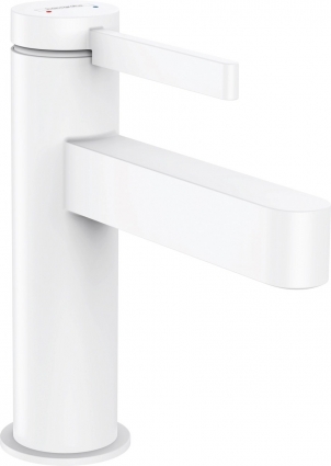 Смеситель Hansgrohe Finoris 100 76010700 для раковины, белый, однорычажный, высота излива 9.2 см