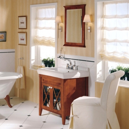 Мебель для ванной Villeroy & Boch Hommage (75 см) с дверками, напольная