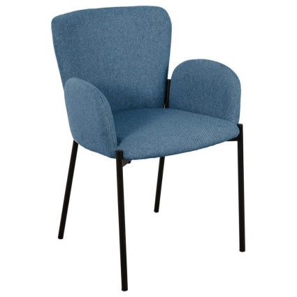 Стул bradexhome Joy синего цвета 54x59x80 см,  стиль скандинавский