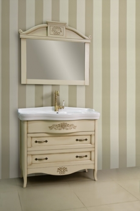 Мебель для ванной BelBagno Primavera bianco antico матовая, с ящиками