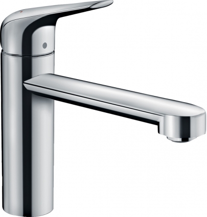 Смеситель Hansgrohe Focus M42 71806000 для кухонной мойки, хром, однорычажный, высота излива 12.2 см