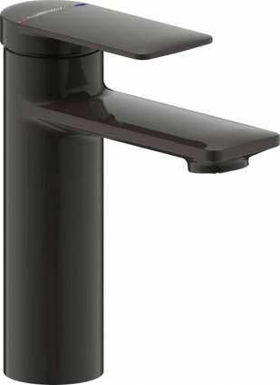 Смеситель Bravat Eddie F1369402BW-ENG для раковины, черный, однорычажный, высота излива 11.7 см