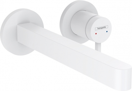 Смеситель Hansgrohe Finoris 76050700 для раковины, белый, однорычажный, длина излива 22.8 см