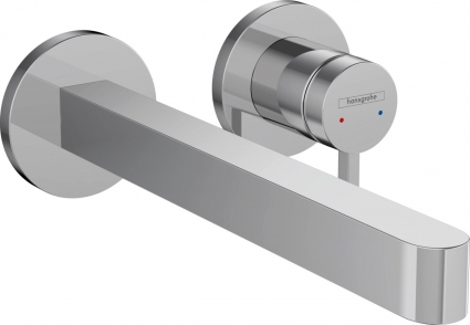Смеситель Hansgrohe Finoris 76050000 для раковины, хром, однорычажный, длина излива 22.8 см