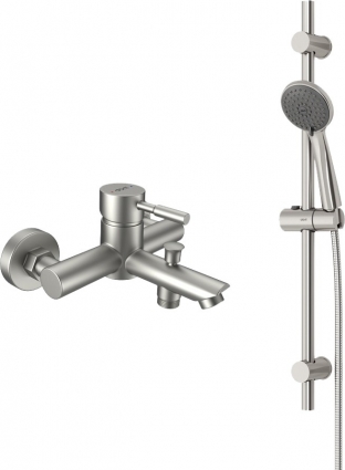 Душевой комплект Dorff Logic New D0103030SS цвет сталь, шланг металлический 175 см