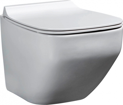 Унитаз подвесной beWash Alster 86303201 с сиденьем микролифт белый, прямоугольный, 39x50 см