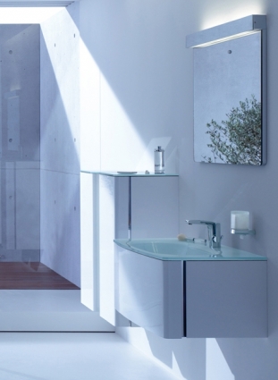 Мебель для ванной Keuco Elegance New белая 70 см с ящиками, подвесная