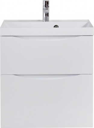 Тумба для комплекта BelBagno Marino H60 bianco lucido подвесная, с ящиками