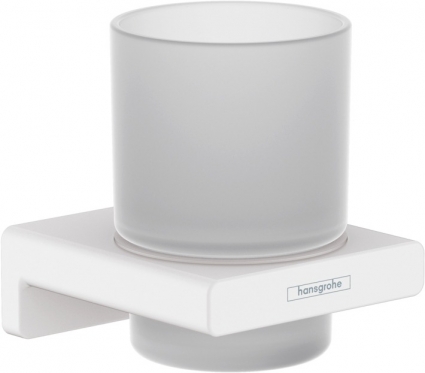 Стакан Hansgrohe AddStoris 41749700 белый в современном стиле
