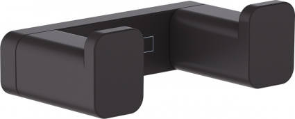 Крючок Hansgrohe AddStoris 41755670 двойной, черный в современном стиле