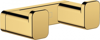 Крючок Hansgrohe AddStoris 41755990 двойной, золото в современном стиле