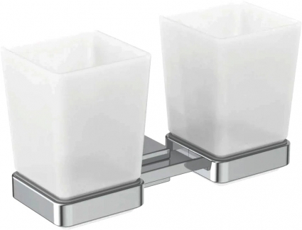 Стакан Ideal Standard Iom Square E2205AA двойной хром,  в современном стиле