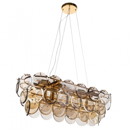 Подвесная люстра Divinare Chloe 7566/01 SP-13 в стиле модерн, мощность 520 Вт