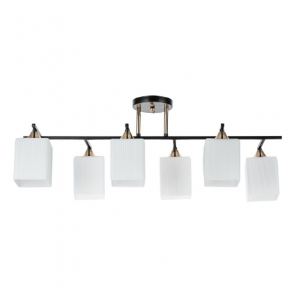 Потолочная люстра Arte Lamp Merope A4071PL-6BK в современном стиле, цвет белый