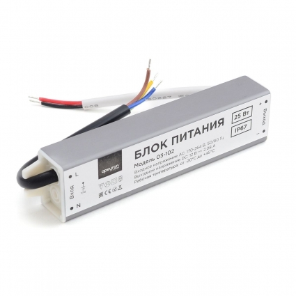 Блок питания Apeyron 12V 25W IP67 2,08A 03-102, цвет серебро