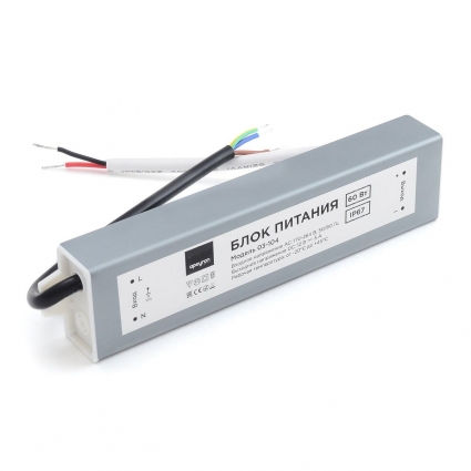 Блок питания Apeyron 12V 60W IP67 5A 03-104 цвет серебро