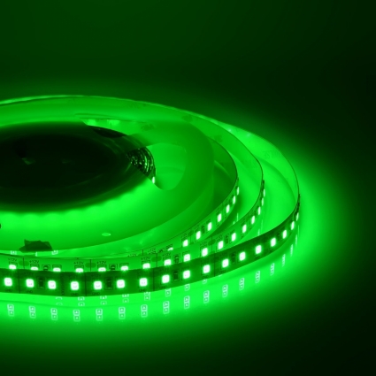Светодиодная лента Apeyron 20W/m 120LED/m 2835SMD зеленый 5M 00-105 цвет белый, мощность 100 Вт