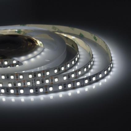 Светодиодная лента Apeyron 9,6W/m 120LED/m 3528SMD холодный белый 2M 216BL, цвет белый, мощность 19.2 Вт