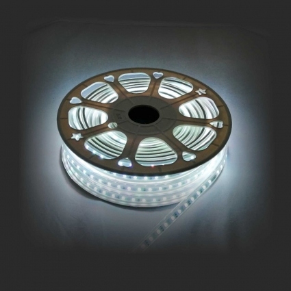 Светодиодная влагозащищенная лента Apeyron 12W/m 60LED/m 5050SMD разноцветная 15M 10-51 в современном стиле, цвет белый