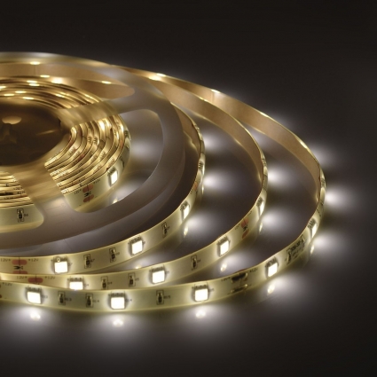 Светодиодная влагозащищенная лента Apeyron 7,2W/m 30LED/m 5050SMD теплый белый 5M 10-02, в современном стиле, цвет белый