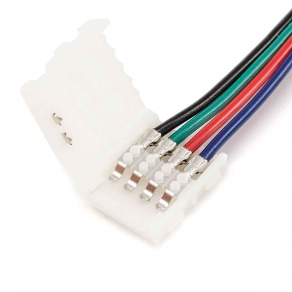 Коннектор для RGB светодиодной ленты 5050 Apeyron 12/24V (2 шт.) 09-03 цвет белый