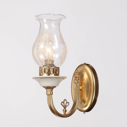 Бра Lucia Tucci Vetralla W179.1 Antique Gold в классическом стиле, цвет прозрачный