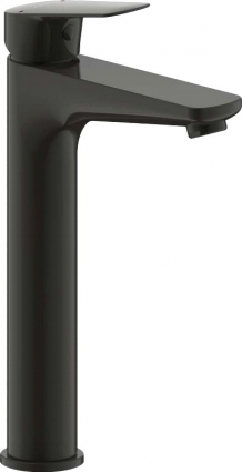 Смеситель Bravat Rhein F1429564BW-A-ENG для раковины, матовый черный, однорычажный, высота излива 22.8 см