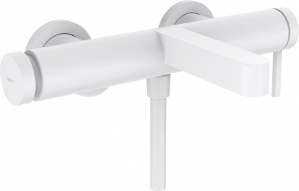 Смеситель Hansgrohe Finoris 76420700 для ванны с душем, матовый белый, однорычажный, длина излива 19.4 см