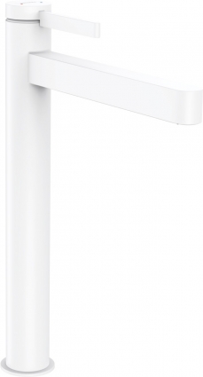 Смеситель Hansgrohe Finoris 260 76070700 для раковины, матовый белый, однорычажный, высота излива 26.4 см