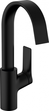 Смеситель Hansgrohe Vivenis 75032670 для раковины, матовый черный, однорычажный, высота излива 20.9 см