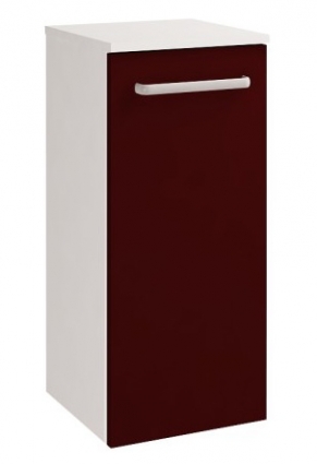 Тумба Dreja Q max S 35 красный глянец с дверками, подвесная, с доводчиками