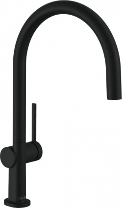 Смеситель Hansgrohe Talis M54 72804670 для кухонной мойки, матовый черный, однорычажный, высота излива 22.3 см