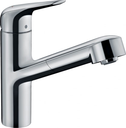 Смеситель Hansgrohe Focus M42 71829000 для кухонной мойки, хром, однорычажный, высота излива 15 см