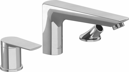 Смеситель Villeroy & Boch Subway 2.0 TVT10200100061 на борт ванны, без душевой лейки, однорычажный, хром