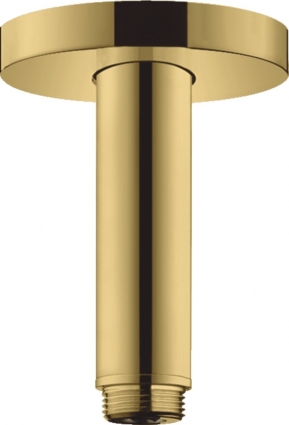 Кронштейн для верхнего душа Hansgrohe 27393990 полированное золото штанга 11.6 см,  в современном стиле