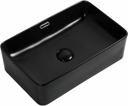 Раковина Aquanet Perfect 2-MB черная матовая прямоугольная, цвет черный