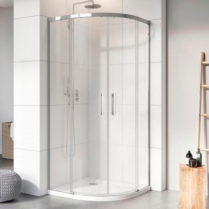 Душевой уголок Radaway Idea PDD 100х100 четверть круга, двери раздвижные, стекло прозрачное