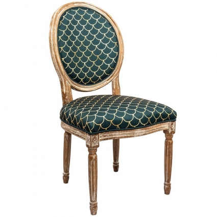 Стул byObject Чешуйки с каркасом из натурального бука, 62x50x101 см,  стиль классический