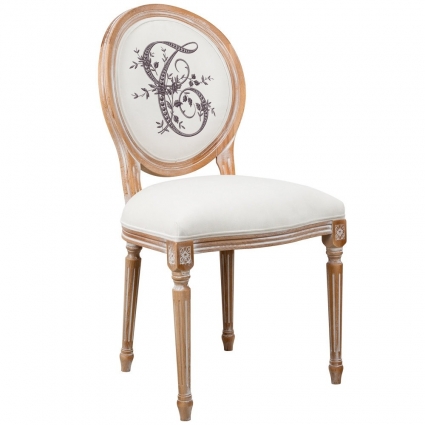 Стул Object Desire Азбука мечты буква T белого цвета 48x49x97 см,  стиль классический