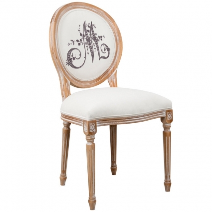 Стул Object Desire Азбука мечты буква M белого цвета 48x49x97 см,  стиль классический