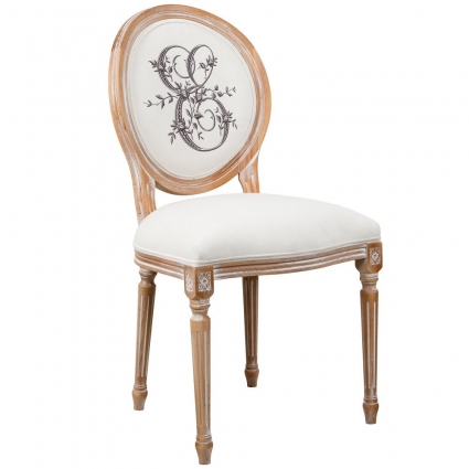 Стул Object Desire Азбука мечты буква E белого цвета 48x49x97 см,  стиль классический