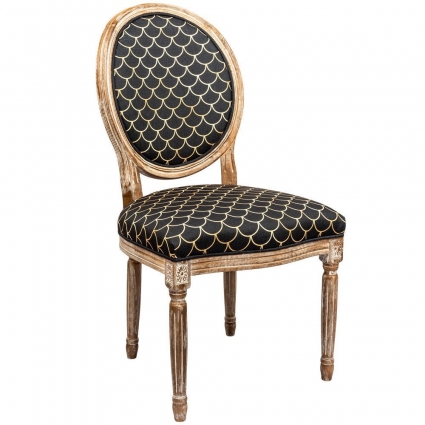 Стул byObject Чешуйки с каркасом из натурального бука, 62x50x101 см,  стиль классический