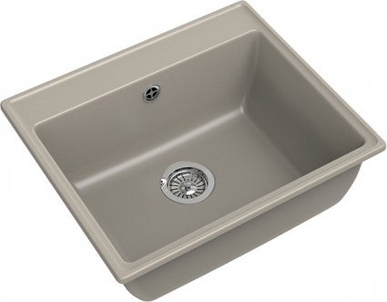Мойка кухонная GranFest Vertex GF-V-580 топаз матовая, прямоугольная, 58x50 см