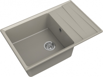 Мойка кухонная GranFest Level GF-LV-760L топаз матовая, прямоугольная, 76x50 см