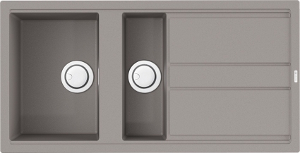 Мойка кухонная Omoikiri Kitagawa 100-2-GR leningrad grey матовая, прямоугольная, 100x51 см