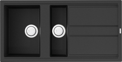Мойка кухонная Omoikiri Kitagawa 100-2-GB графит матовая, прямоугольная, 100x51 см