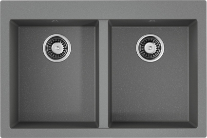 Мойка кухонная Omoikiri Bosen 80-2-GR leningrad grey матовая, прямоугольная, 80x53 см
