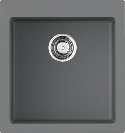Мойка кухонная Omoikiri Bosen  47-GR leningrad grey матовая, прямоугольная, 47x50 см